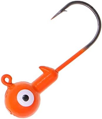 Fishing Lures Jig Heads,Ball Heads 1/32oz-1oz,Sharp Fishing Hooks for Freshwater or Saltwater by Temorah