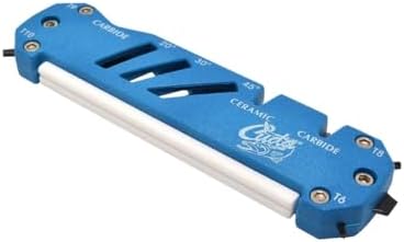 CUDA Knife, Shear & Hook Sharpener | Fishing Carbide & Ceramic Versatile Multi-Angle Sharpening Tool with T6, T8, T9, T10 & Flathead Drivers for Saltwater and Freshwater Use by Cuda