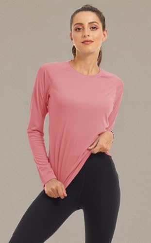 MAGCOMSEN Women's Long Sleeve Shirts UPF 50+ Sun Protection Shirts for Hiking Fishing Workout Rash Guard - Image 6