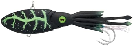 Nomad Design Original Squidtrex Patented Vibrating Fishing Lure - TPE Soft Plastic Lure Bait for Saltwater with Strong BKK Assist Hooks, Fishing Bait that Catches Many Species by NomadDesign