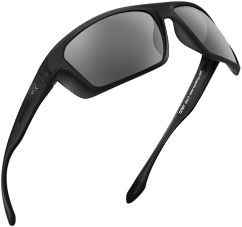 KastKing Huzzah Polarized Sport Sunglasses for Men and Women, Wrap Design by KastKing