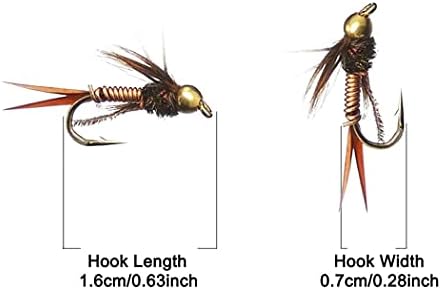 OutdoorFishing Fly Fishing Flies Kit Fly Assortment Trout Bass Fishing with Fly Box, 33/48/72/100/114/148pcs with Dry/Wet Flies, Nymphs, Streamers, Popper - Image 6