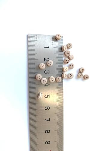 GAWEGM Ship Model Building Part - 20pcs Wooden Deadeye Pulley 4mm - Image 3