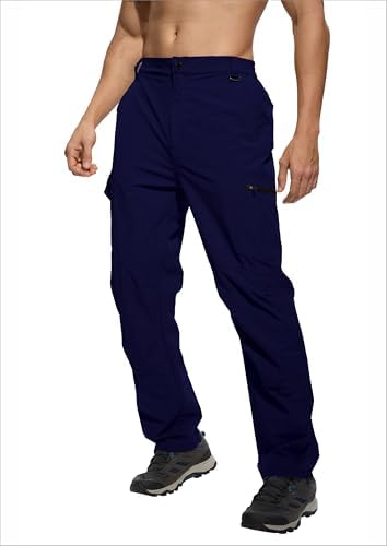 Men's Lightweight Hiking Cargo Pants Waterproof Quick Dry Travel Climbing Camping Fishing Mens Work Pants Outdoor - Image 2