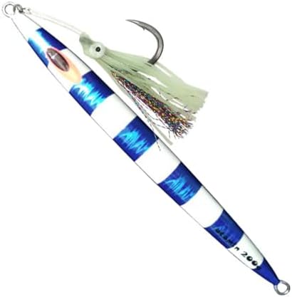 Slow Metal Pitching Falling Jigs Glow Speed Vertical Jigs Jigging Tuna Lures Fast Saltwater Artificial Baits Jigging Fishing Plugs 200g-400g by Feianoto