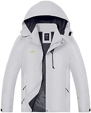 TEZO Mens Rain Jacket Waterproof with Hooded Hiking Coat Lightweight Windbreaker by TEZOSPORTSLIFE
