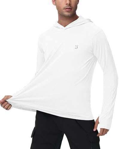 Roadbox Men's UPF 50+ Fishing Shirts, Long Sleeve UV Sun Protection Hoodie - Image 2