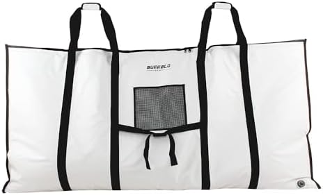 Buffalo Gear Large Fish Kill Bag with YKK Zipper, 80x40in Insulate Fish Cooler Bag for Tuna or Billfish Cold and Fresh by BuffaloGear