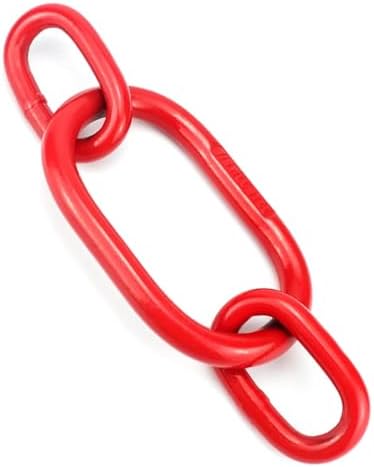 EGV Chain Sling Ring, Oblong Master Link Hoist Ring for Lifting Rigging,10361 lbs, Grade 80, Red（4.7T） - Image 2