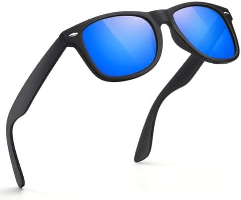FEIDUSUN Sunglasses Men Polarized Sunglasses for Mens and Womens,Black Retro Sun Glasses Driving Fishing UV Protection by Unknown