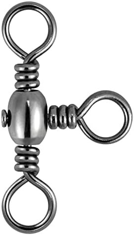 Dr.Fish 30 Pack Fishing 3 Way Swivels, 35-175LB, Three Way Barrel Swivels Fishing Tackle Catfish Rig by DrFish