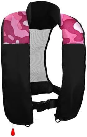 Automatic Inflatable Life Jacket,Preserver PFD for Adults,Life Vest for Adult,Supports Weight up to 330 pounds by NAUTISHIELD