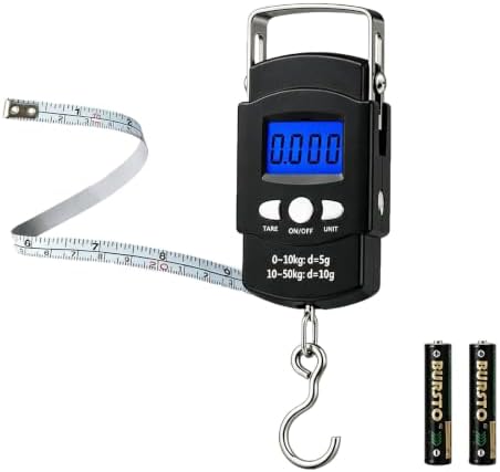 Digital Fishing Scale, 110lb Portable Fish Scale, Hanging Luggage Scale by Unknown