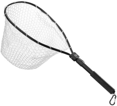 SF Fly Fishing Landing Net Soft Rubber Mesh Trout Net Catch and Release Net by SUNSHINEFISHING
