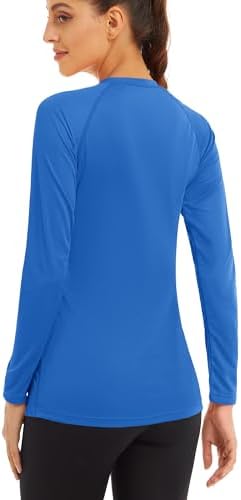 MAGCOMSEN Women's Long Sleeve Shirts UPF 50+ Sun Protection Shirts for Hiking Fishing Workout Rash Guard - Image 2