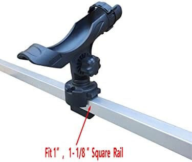 Brocraft Pontoon Boat Accessories/Pontoon Boat Square Rail Mount/Pontoon Boat Rod Holder Mount -Not Drilling Required - Image 2