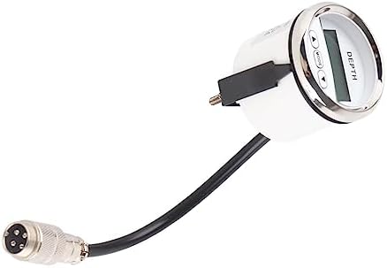 Depth Finder Fish Finder, Stainless Steel Yacht Boat Digital Depth Sounder Transducer with White Backlight, IP67, for Marine Transportation - Image 4