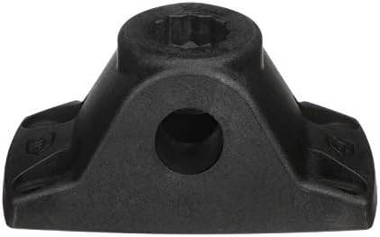 Attwood 5011-7 Heavy-Duty Fishing Rod Holder Combo Mount, Mounts on Top or Side of Gunwale, Positive Lock, Black by Attwood