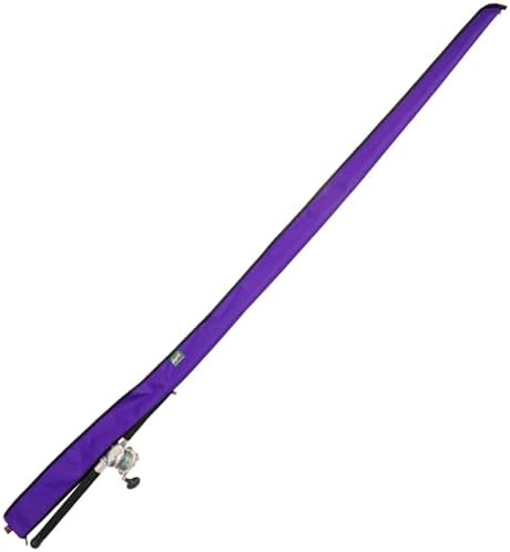 Premium Marine Canvas Fishing Rod Cover Bag Sleeve – Full-Enclosure Rod Protector – Fits One Fishing Rod – Head-to-Head-Zipper Design – Made in USA - Image 3