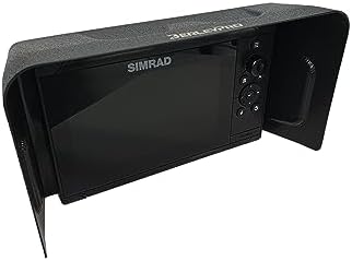 BerleyPro Simrad Fish Finder Visor — Sun Cover & Glare Reduction — Fits NSS EVO2/EVO3, Cruise, GO XSE, GO XSR — CNC Machined ASA Plastic by BerleyPro