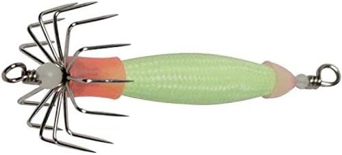Otori Squid Jig, Weighted, 1 Pack, 1 oz, 1-1/8" Diameter Hook, Glow in the Dark by BeauMac
