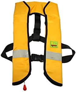 Top Safety Adult Life Jacket with Whistle - Manual Version Inflatable Lifejacket Life Vest Preserver PFD for Boating Fishing Sailing Kayaking Surfing Paddling Swimming - Adjustable Life Saving Vest - Image 5