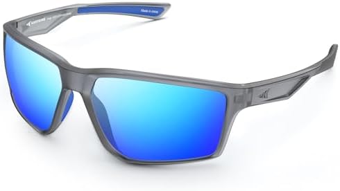 KastKing Osage Polarized Sport Sunglasses for Men and Women, Wrap Design by KastKing