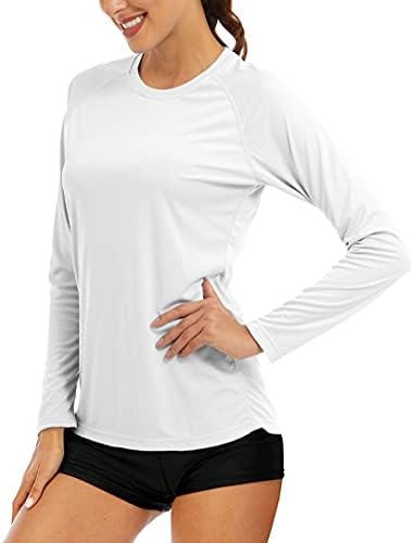 MAGCOMSEN Women's Long Sleeve Shirts UPF 50+ Sun Protection Shirts for Hiking Fishing Workout Rash Guard by MAGCOMSEN