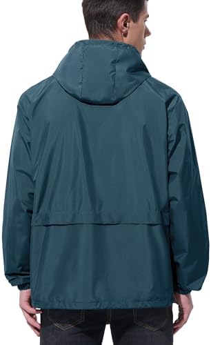 UIQUR Mens Rain Jacket Raincoat Waterproof Windbreaker - Image 2