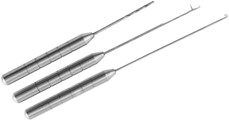 3PCS Fishing Bait Needle Aluminum Alloy Fishing Bait Needle Rigging with Drill Stringer Hook Needles for Saltwater Freshwater Anglers(Silver) - Image 2