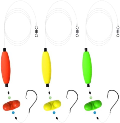 Catfish Rigs Catfish Float Rigs Catfishing Tackle Santee Rig 5/0 6/0 Circle Hooks for Peg Floats Catfish by Unknown