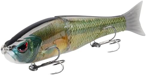 Bassdash SwimShad Glide Baits Jointed Swimbait Bass Pike Salmon Trout Muskie Fishing Lure by Bassdash