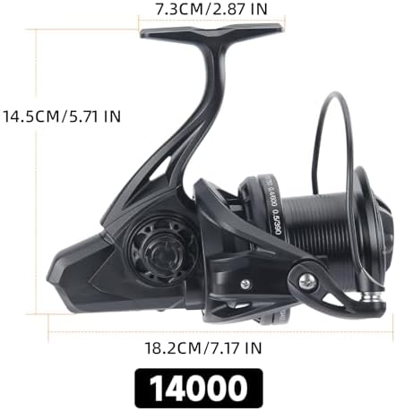 HAUT TON Spinning Reel, 6+1BB Metal Surf Fishing Reels, 55lbs Max Drag - Image 2