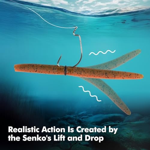 5'' Senko Bait Soft Stick Worms for Wacky Rig Bass Fishing - Image 4