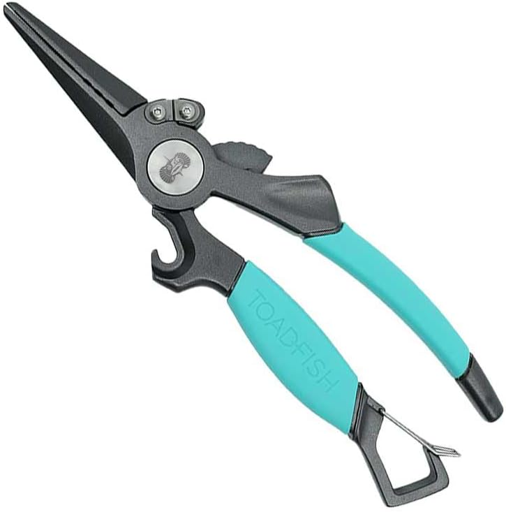 Toadfish Fishing Pliers 8 in, Titanium Coated Saltwater Hook Remover - Image 2