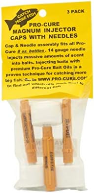 Pro-Cure Magnum Bait Injector Needles with Cap (Pack of 3), 8 Ounce by Pro-Cure