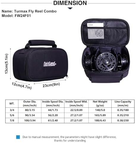 TURMAX MK2 Fly Fishing Reel Combo, CNC Aluminum Large Arbor Fly Reel with 2 Extra Spools and Storage Case, Sealed Carbon Drag, Left/Right Retrieve, 5/6 and 7/8 Line Weight Options - Image 4