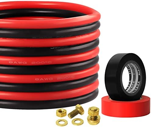NOVINO Trolling Motor Battery Cable Extension Wire Kit-6 Feet 8 Gauge Wire - Image 4