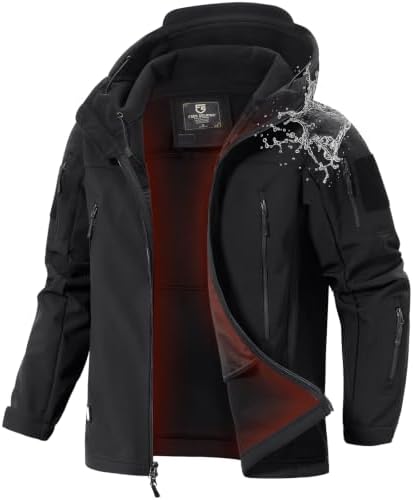 FREE SOLDIER Men's Hooded Waterproof Softshell Jacket by FREESOLDIER