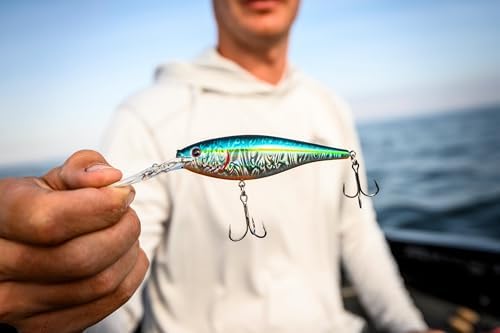 Berkley Flicker Shad Fishing Lure, Purple Tiger, 1/8 oz, 1 1/2in | 4cm Crankbaits, Size, Profile and Dive Depth Imitates Real Shad, Equipped with Fusion19 Hook - Image 5