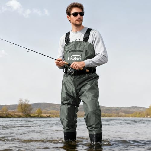 Fishing Waders for Men & Women, Waterproof Chest Waders with Boots - Image 7
