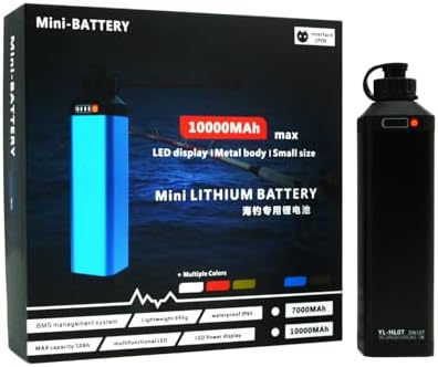 Super Mini 14.8V 10000 mAh Electric Reel Battery. Aluminum Alloy Rustproof Case. Compatible with Daiwa & Shimano Electric Fishing rReels. High Performance and Reliable Power Supply - Image 5