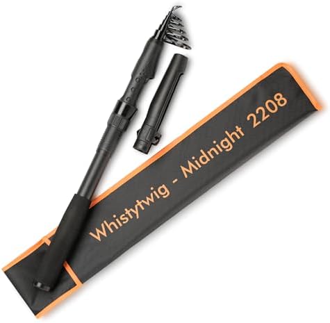 Whistytwig Carbon Fiber Telescopic Fishing Rod - Portable Collapsible Design for Travel and Adventure - Versatile Saltwater and Freshwater Fishing Pole by WHISTYTWIG