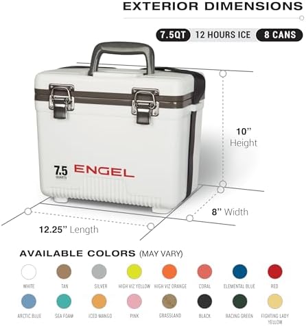 Engel UC7 7.5qt Leak-Proof, Air Tight, Drybox Cooler and Small Hard Shell Lunchbox for Men and Women - Image 5