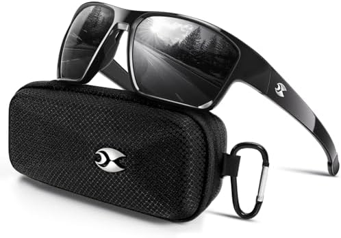 suoso Sports Polarized Sunglasses for Men: Womens UV400 Protection Sun Glasses Wrap Around Goggles for Fishing Driving TR90 by suoso