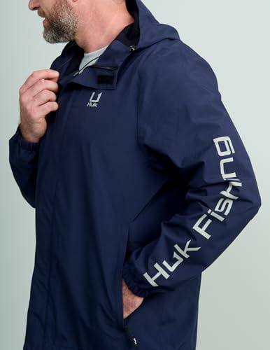 HUK - Men's Storm Jacket, Heavy Duty Fishing Rain Coat - Image 4