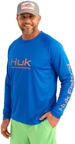 HUK Men's Pursuit Vented Long Sleeve Fishing Shirt (+30 UPF) by HUK