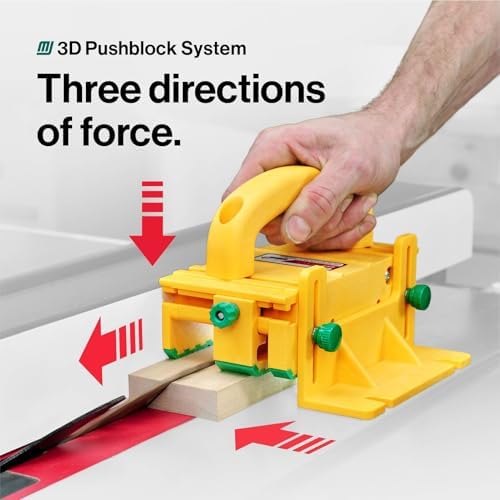 MICROJIG GRR-RIPPER GR-100 3D Table Saw Pushblock, Yellow - Image 2