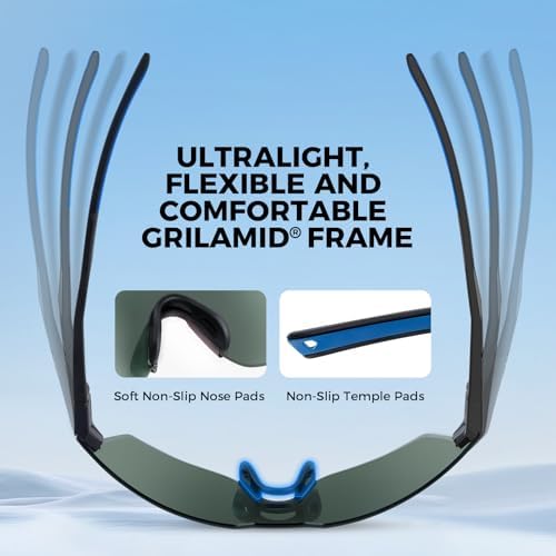 KastKing Tarkio Polarized Fishing Sunglasses, One Piece PC Lens Rimless - Image 5