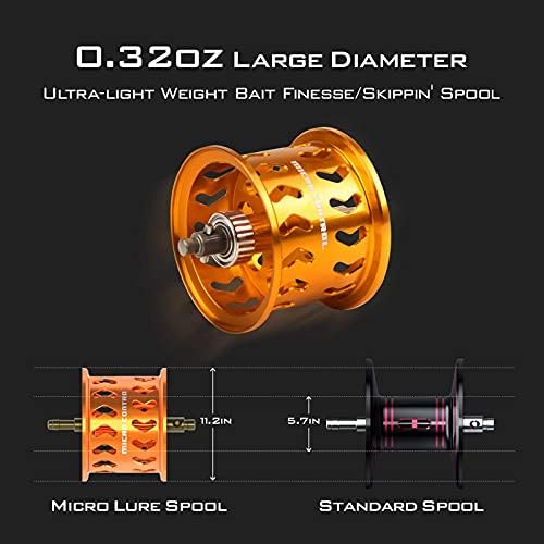 KastKing Zephyr Bait Finesse Baitcasting Fishing Reels with Drag Clicker - Image 2